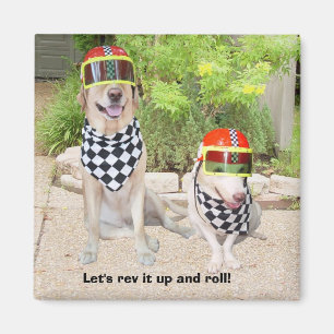 Let's rev it up and roll! magnet
