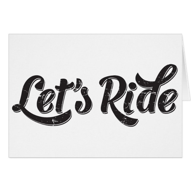 Let's Ride! (Front Horizontal)