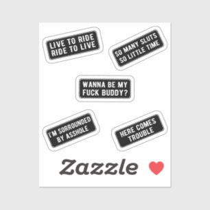 Let's Ride (Black) Sticker