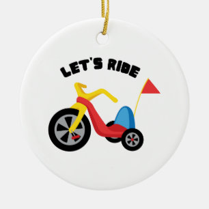 Lets Ride Ceramic Tree Decoration