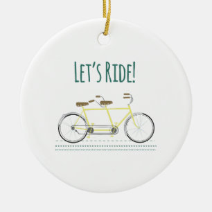 Lets Ride Ceramic Tree Decoration