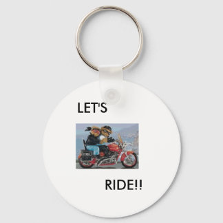 LET'S RIDE KEY CHAIN