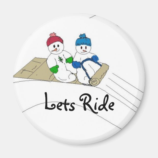 Lets Ride Magnet (Front)