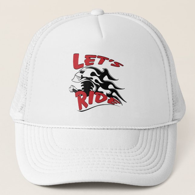 Lets Ride Trucker Hat (Front)