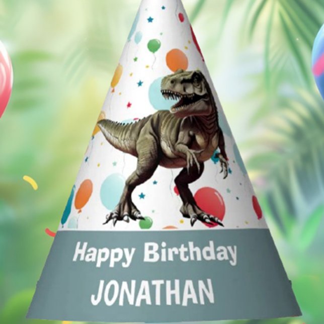 Let's Roar into a Dino-Mite Party Hat (Get Ready for a Dino-Mite Birthday Party)