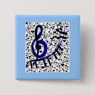 Let's Rock! 15 Cm Square Badge