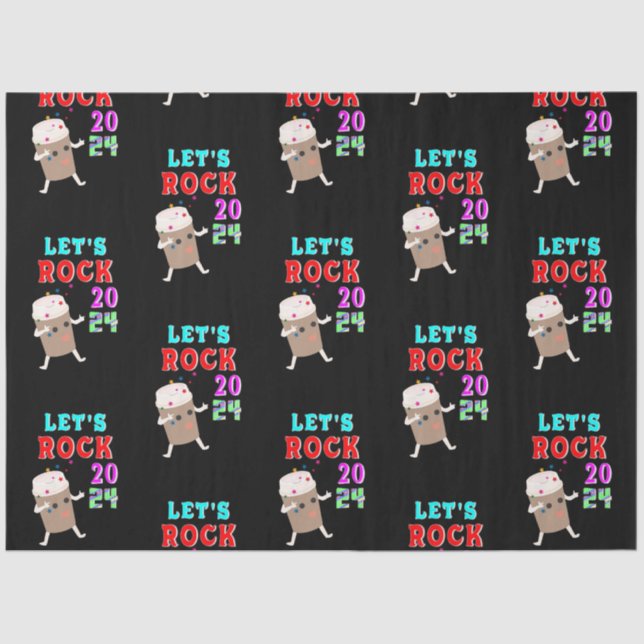 Let's Rock 2024 Tissue Paper (Front)