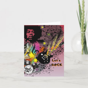 Let's rock card
