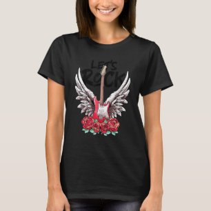 Lets Rock Electric Guitars Rock&Roll Vintage Rock T-Shirt