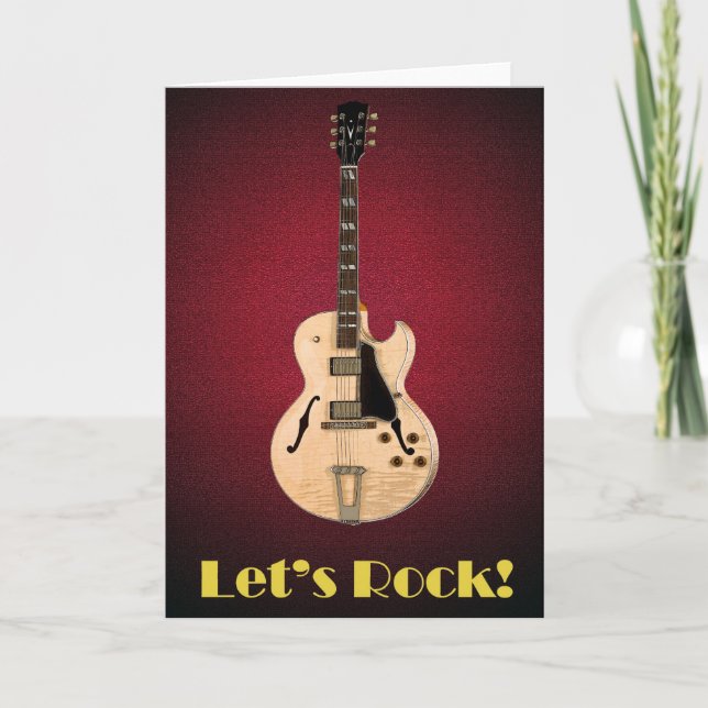 Let's Rock! Greeting Card (Front)