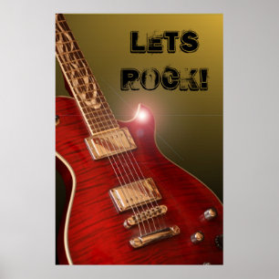 Lets Rock! guitar poster
