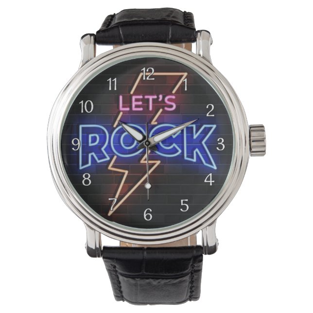 Let's Rock Lightning Bolt Watch (Front)