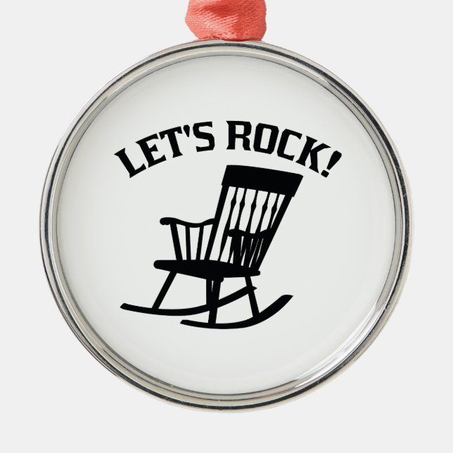 Let's Rock! Metal Tree Decoration (Front)