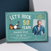 Let's Rock Music Fest Teal Men 50th Birthday Photo