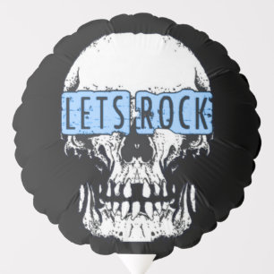 Let's Rock Skull Balloon