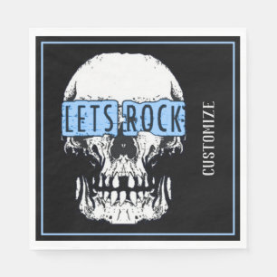 Let's Rock Skull Napkin