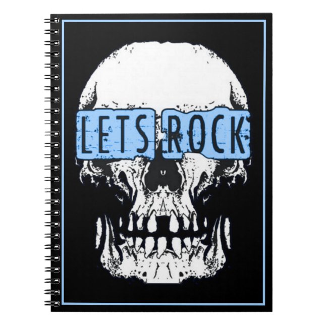 Let's Rock Skull Notebook (Front)