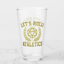 Let's Roll! ATHLETICS - Glass Cup