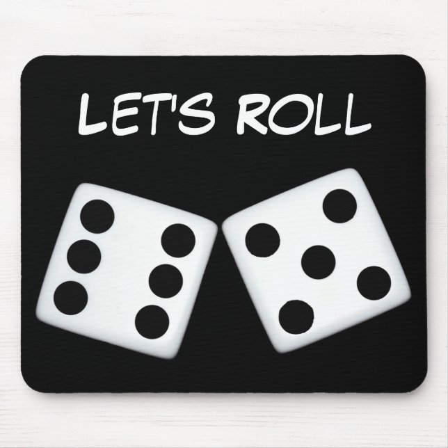 Let's Roll Dice Mousepad (Front)