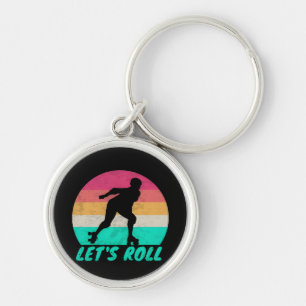 Lets Roll Girls Key Ring