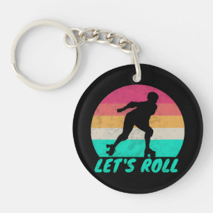 Lets Roll Girls Key Ring
