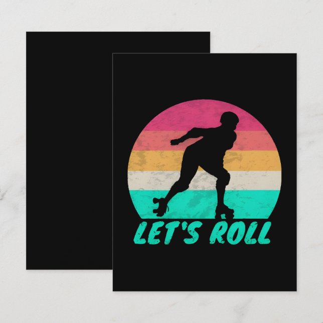 Lets Roll Girls RSVP Card (Front/Back)