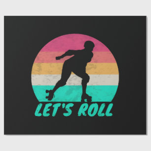 Lets Roll Girls Wrapping Paper
