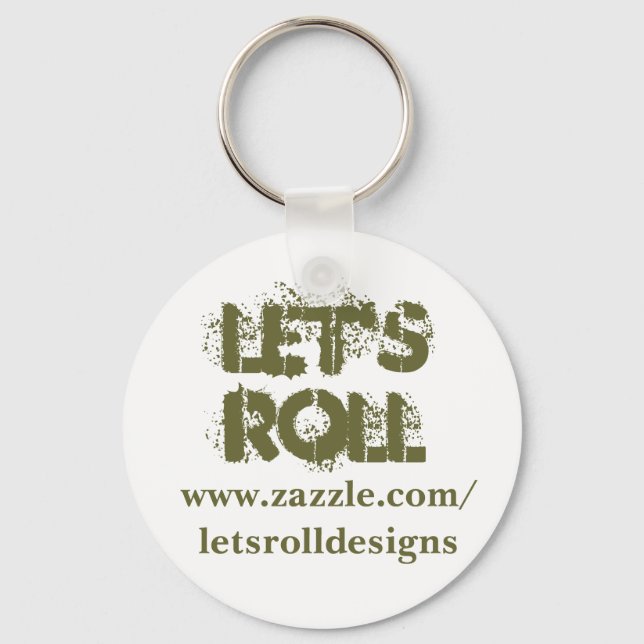 Let's Roll Key Chain (Front)