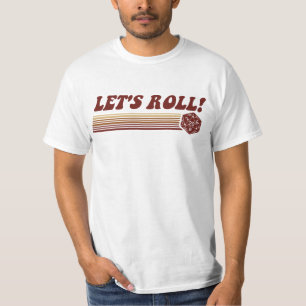 Let's Roll Roleplaying Game Dice T-Shirt