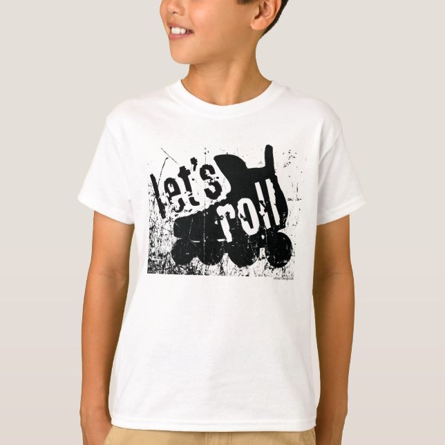 Let's Roll (Roller Hockey) T-Shirt (Front)