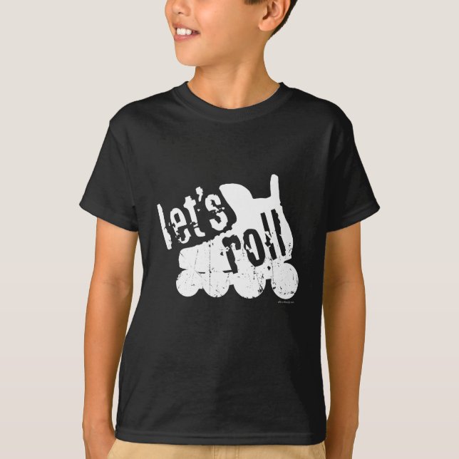 Let's Roll (Roller Hockey) T-Shirt (Front)