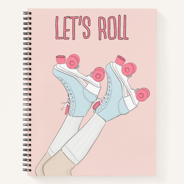 Lets Roll Rollerskate Notebook (Front)