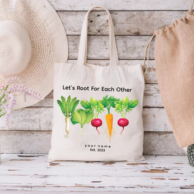 Lets Root For Each Other Plant lover Girls Tote Bag (Lets Root For Each Other Plant lover Girls Tote Bag)