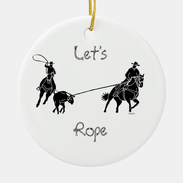 Let's Rope Ceramic Tree Decoration (Front)