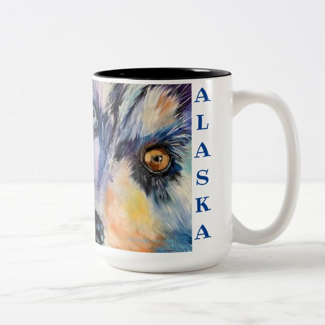 Let's Run ALASKA  two-tone 15oz coffee mug_2 Mug (Right)