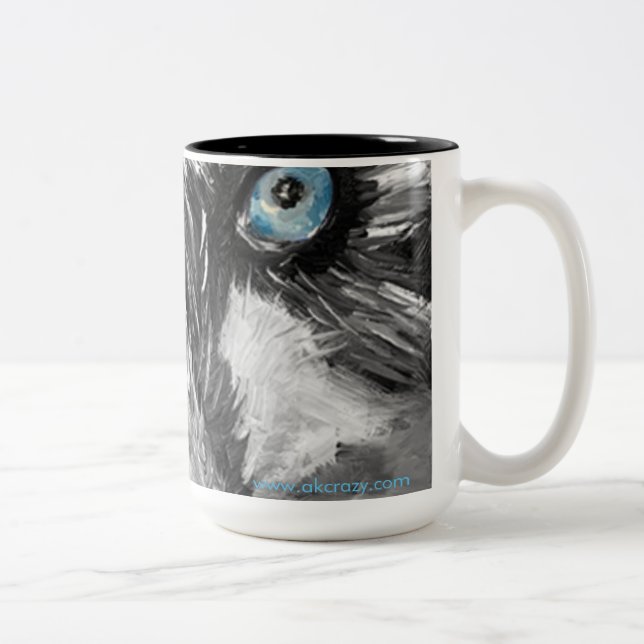 Let's Run Alaskan two-tone 15oz coffee mug (Right)