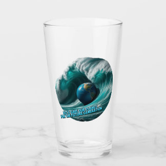 let's save our planet for the future generation glass