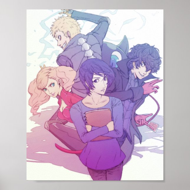 Let's Save Yusuke! Persona 5 design  Poster (Front)