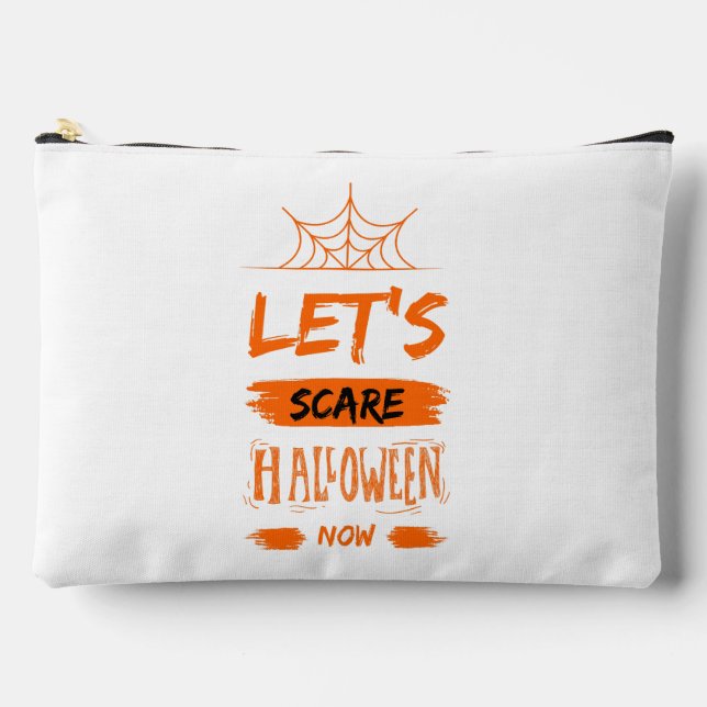 let's scare halloween now accessory pouch (Front)