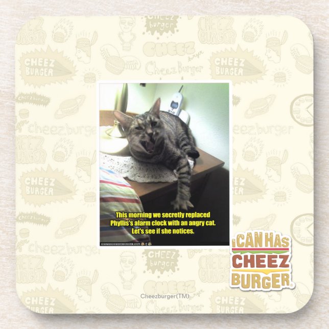 Let's see if she notices. coaster (Front)