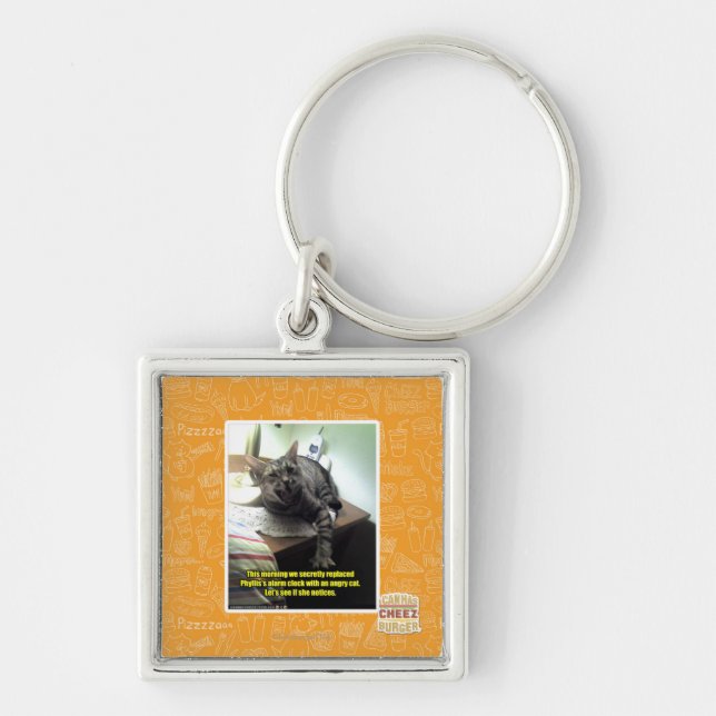 Let's see if she notices. key ring (Front)