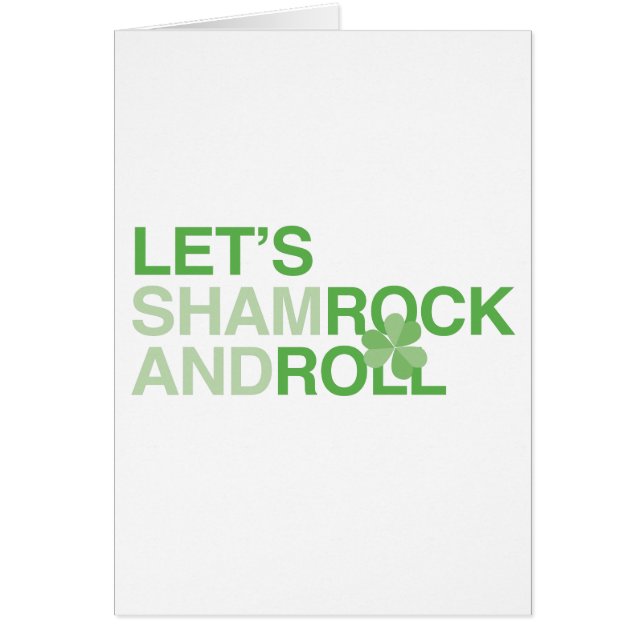 Let's Shamrock and Roll (Front)