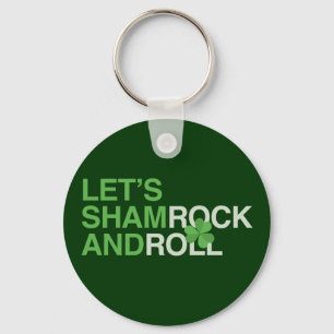 Let's Shamrock and Roll Key Ring