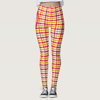 Let's Share a Slice Plaid Leggings