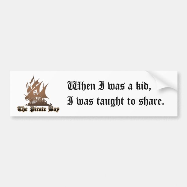 Let's Share Bumper Sticker (Front)