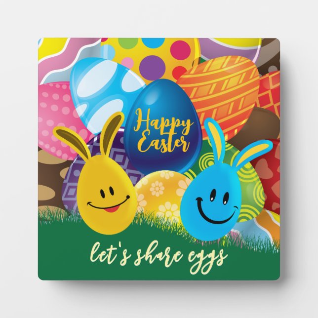 Let's Share Eggs Plaque (Front)