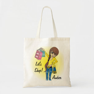 Let's Shop Diva Girl! Tote Bag