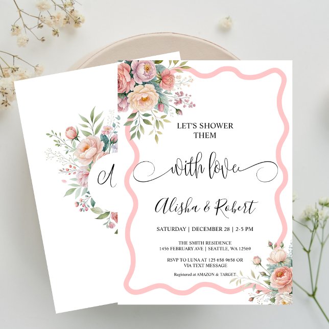  Let's Shower Them With Love Couples Shower invite (Creator Uploaded)