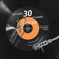 Let's Sing Dance 30 Piano Vintage Record Birthday