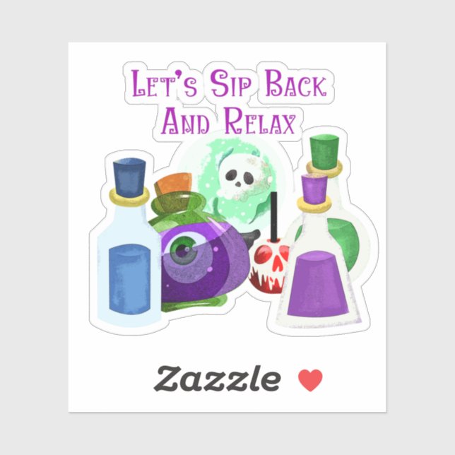 Let's Sip Back And Relax - Halloween Potions (Sheet)